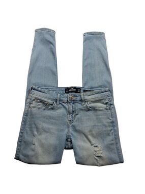 Hollister Low Rise Super Skinny Jeans Size 3R Light Wash
